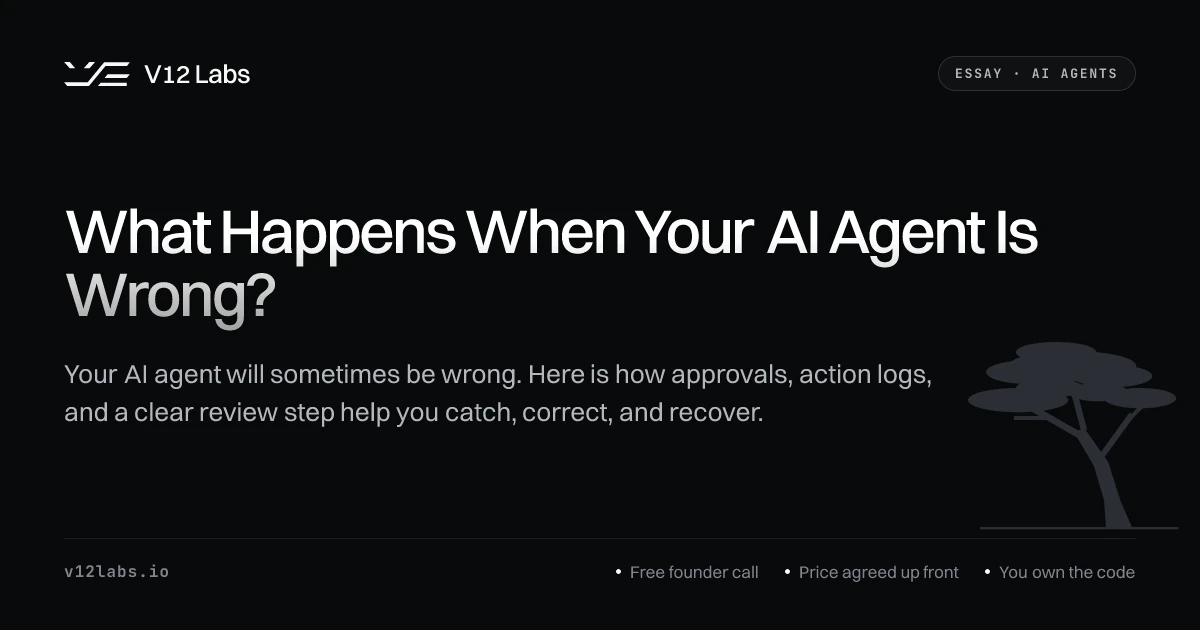 What Happens When Your AI Agent Is Wrong? - Featured image